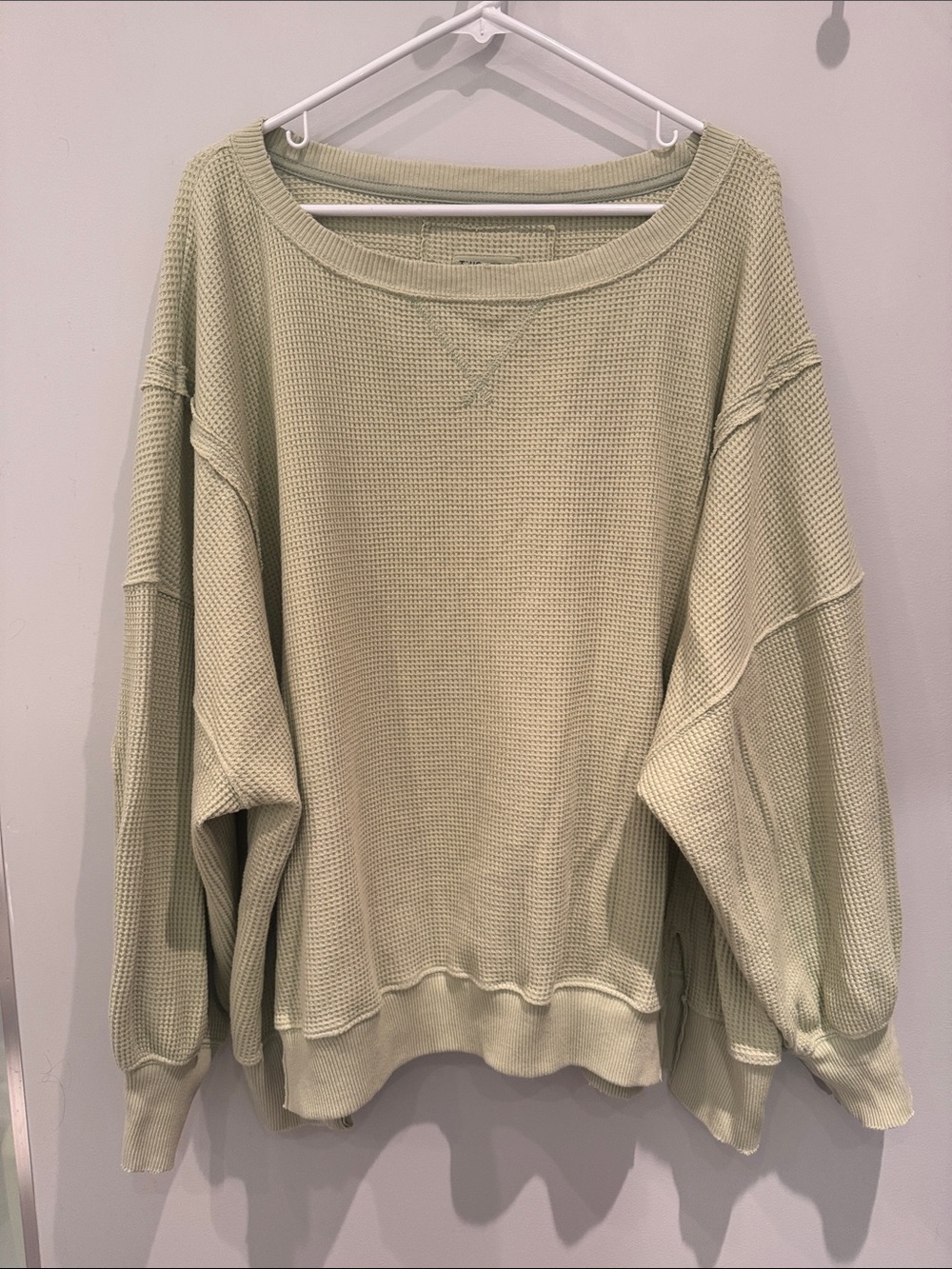 AE Oversized Big Hug Waffle Sweatshirt